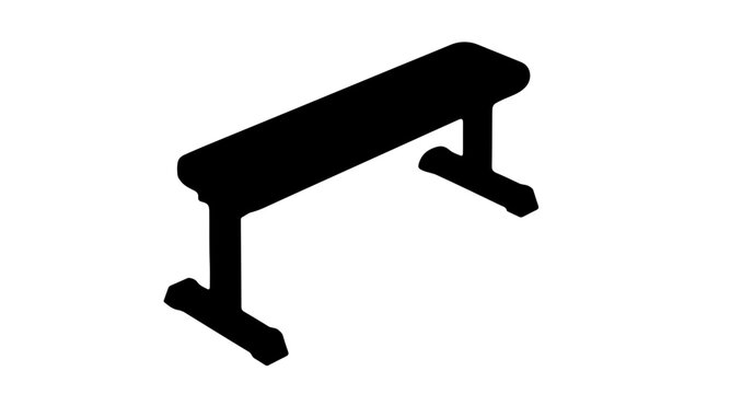 Flat weight bench