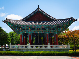 Obraz premium The landmark pavilion in Daegu City public park in Gyeongsangbuk‑do, South Korea