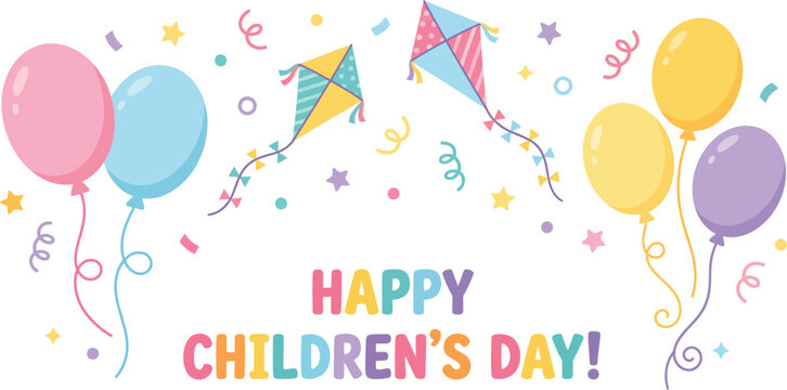 Happy Childrens Day poster template