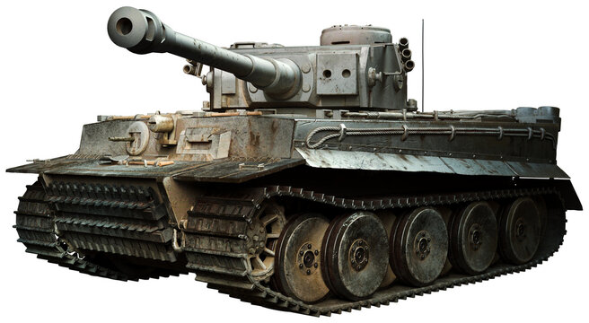 Tiger tank in steel grey	