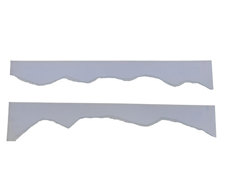 Two abstract wavy line patterns in minimalist gray tones