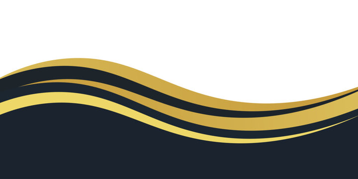 Abstract banner gold web banner waves vector in gold colors. Abstract swoosh texture  modern illustration