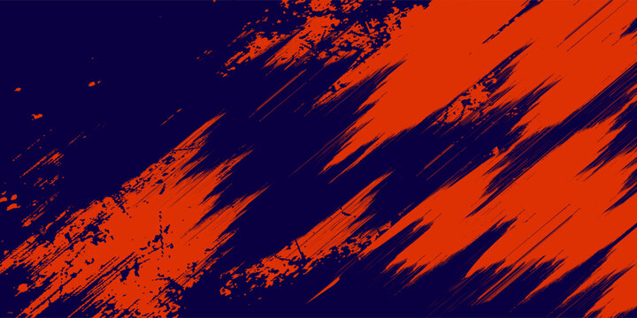 Abstract speed lines style orange color halftone banner design template. Vector illustration.