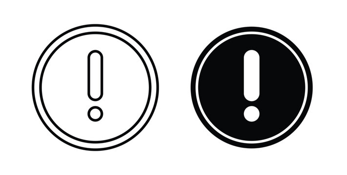 Exclamation button icon