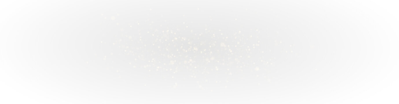 Golden glowing bokeh particles vector png on transparent background, luxury glitter sparkle overlay with festive lights and magical stardust effect for design
