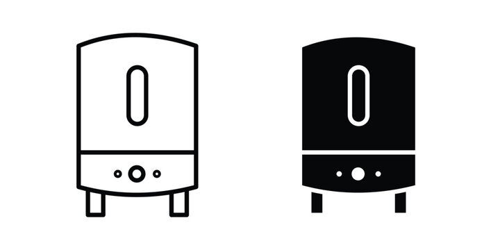 Geyser icon solid Icon Design Concept. Line icons