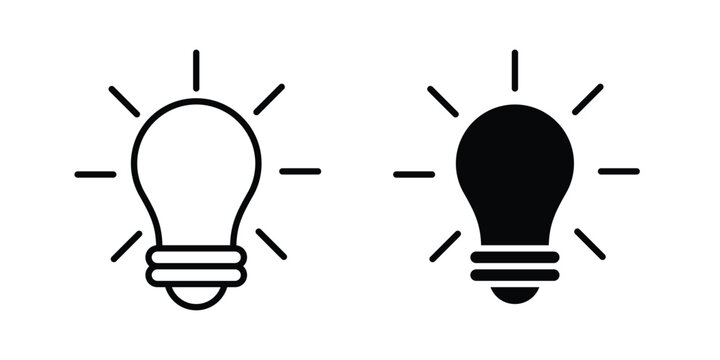 Insight icon solid Icon Design Concept. Line icons