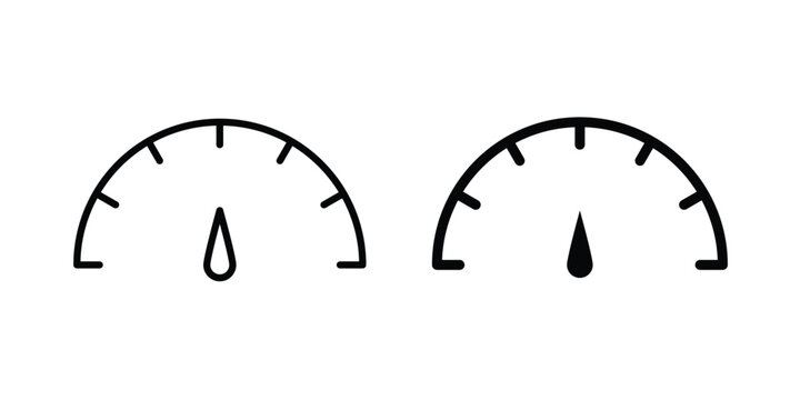 Performance indicator icon solid Icon Design Concept. Line icons