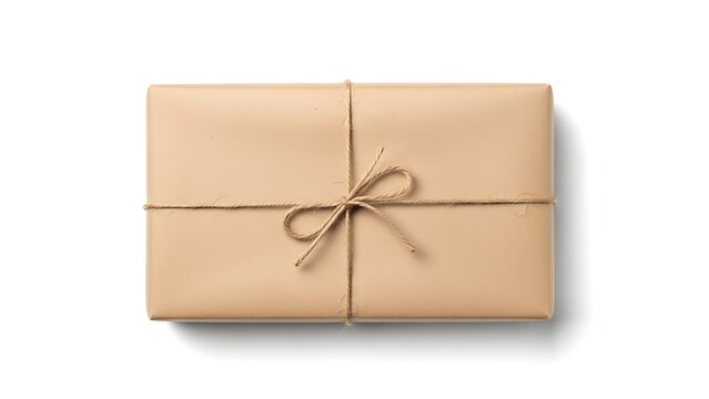 Elegantly wrapped gift box with simple bow