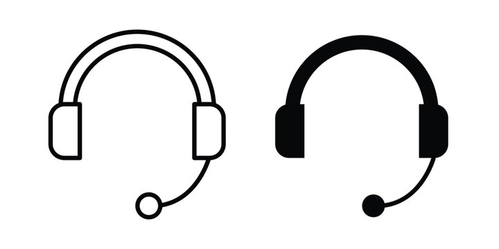 Support icon solid Icon Design Concept. Line icons