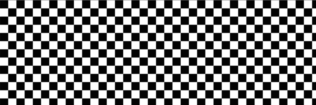 Elegant flat chess board background vector, black and white checkerboard for poster, flyer, banner, placard, cover, wallpaper, branding, strategy and luxury concept.