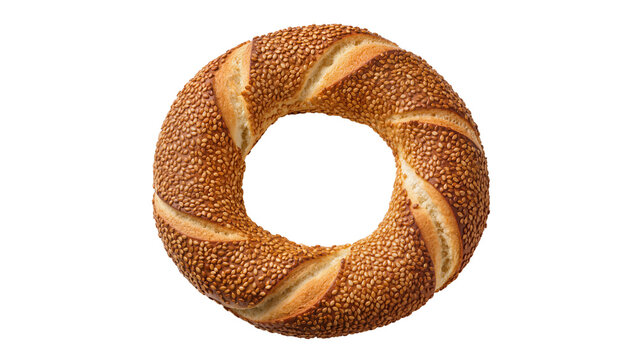 Turkish Bagel Simit Covered in Sesame Seeds