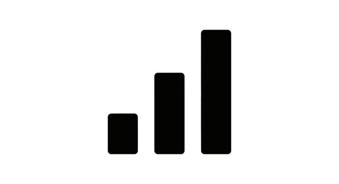 Simple bar chart showing increasing data growth.