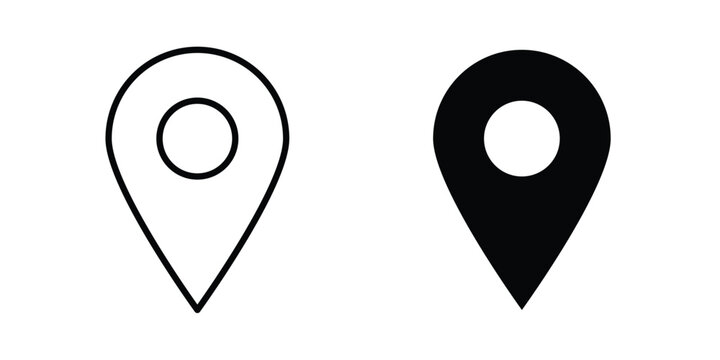 Map marker icon suitable for design projects