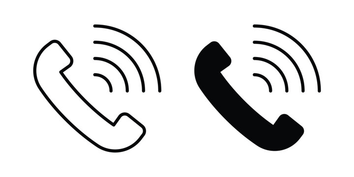 Phone call icon suitable for design projects