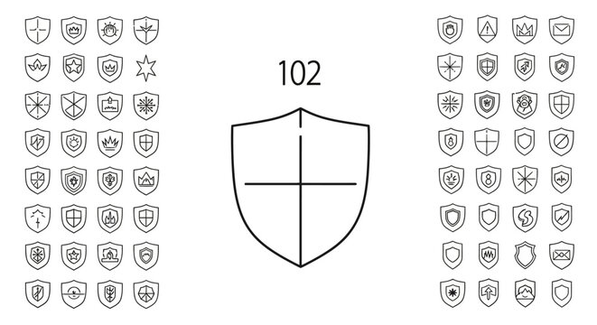 Shield Icon Design Security Symbol.