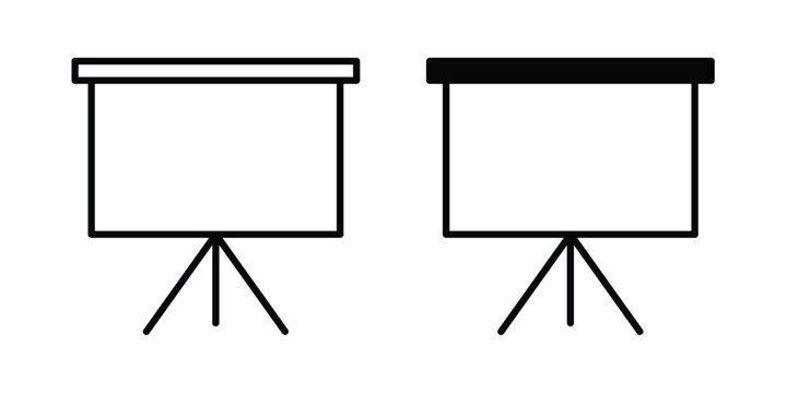 Presentation board icon suitable for design projects