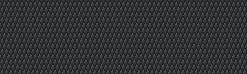 Naklejka premium Small diamond scale pattern, embossed texture, dark gray.