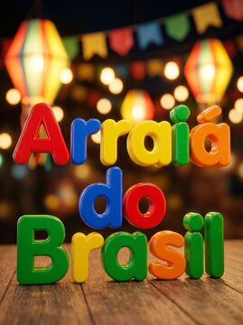 Arraia do Brasil festive colorful celebration