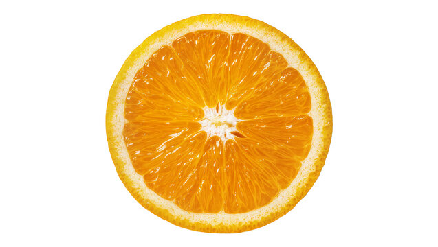 Orange slice citrus fruit juicy segments vibrant orange color