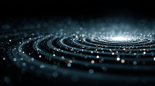 AI powered digital decision ripple effect visualization technology concept with secondary impact analytics and foresight background
