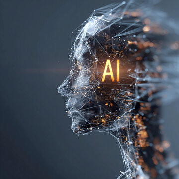 AI powered digital decision explainability storytelling technology concept with reasoning analytics and human readable visualization background