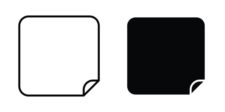 Sticky notes icon suitable for design projects