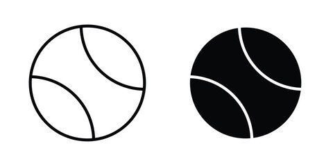 Fototapeta premium Tennis ball icon suitable for design projects