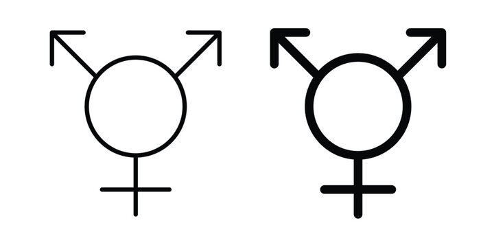 Unisex icon suitable for design projects