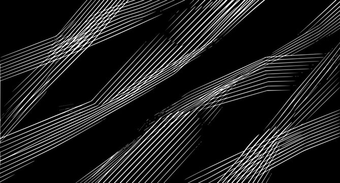 Elegant Silver Geometric Line Background Vector for Technology Advertising and Web Layouts