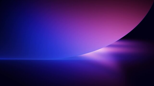 Gradient geometric background with curved form seamless loop