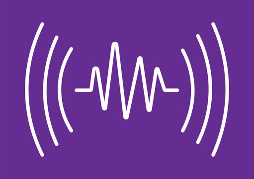 Printofvs590 OutlineFilled Vecto rSign ofvs - sound wave vector icon . voice assistant sign . iot . isolated transparent . black . isolated transparent . black outline filled version.The