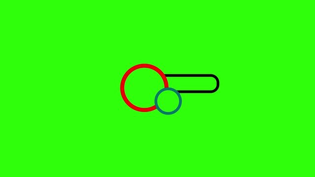 showing text box animation on green background.