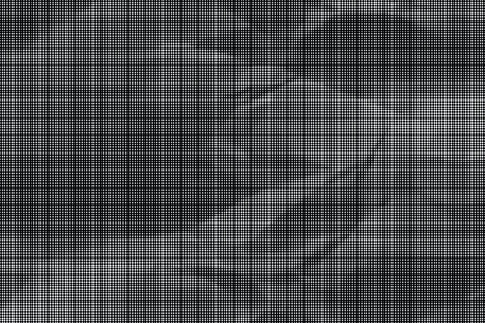 Gray crumpled fabric texture with transparent background on a table