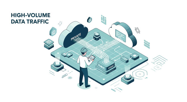 High-Volume Data Traffic Management: Cloud Computing Illustration