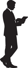 Fototapeta premium Business People Silhouette – Corporate Employees, Office Workers and Professional Team Vector Set