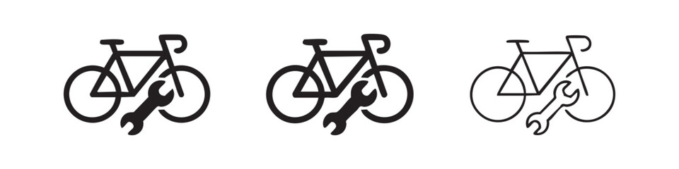 Icons of Bicycle and Wrench © liubomir118809