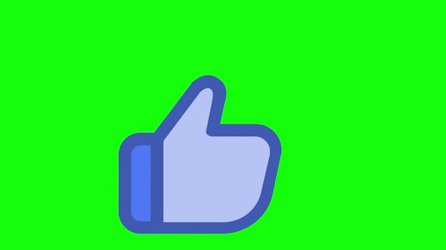 like animation on green screen background