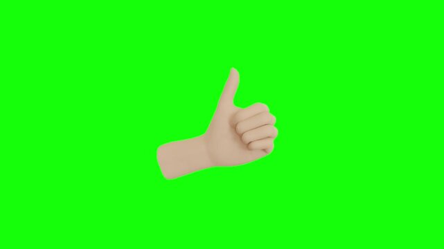 like animation on green screen background