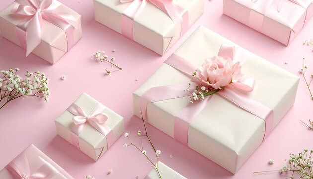 Niedliche Geschenke in rosa