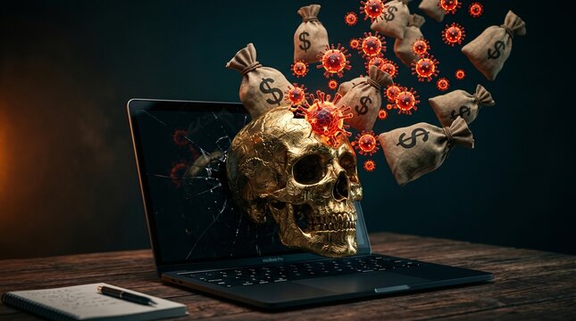 Sony Ransomware Skull Screen Skull Money Images – Browse 19,935 Stock Photos, Vectors, and Video ...