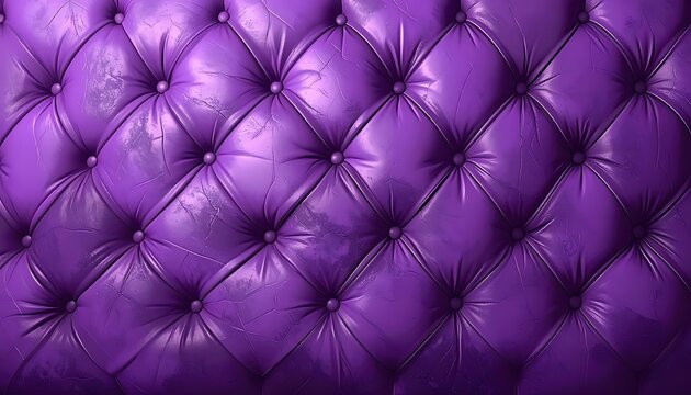 Purple Leather Upholstery Tufted Pattern Texture.