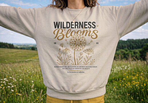 Crewneck Sweatshirt Mockup