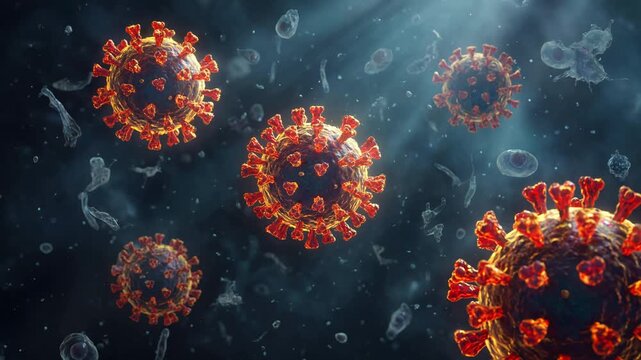 Investigating the cellular response of AUTOPHAGY amidst a swarm of HANTAVIRUS particles in a dark biological microenvironment, exploring disease mechanisms