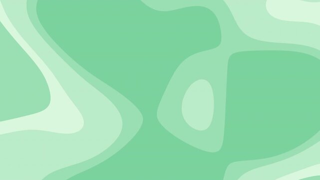 Mint green abstract background with morphing topographic shapes