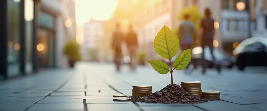 Champion small business resilience through micro loans regulatory relief community investment and entrepreneurial development ensuring sustained growth. in  Photo Stock  Concept  and empty space on th