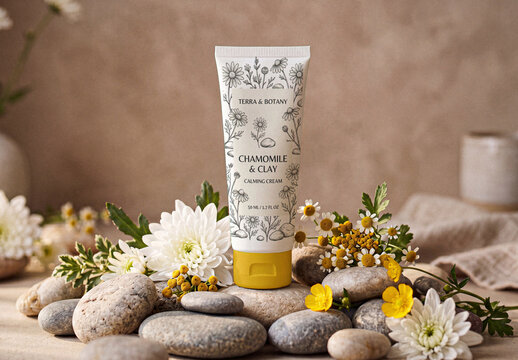 Cosmetic Squeeze Tube Mockup