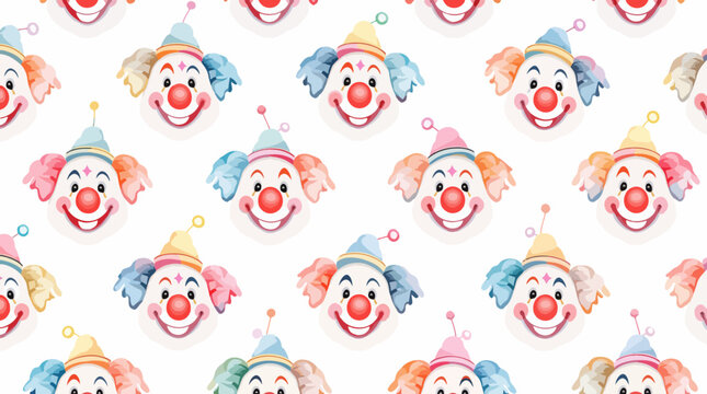A delightful collection of cheerful clowns perfect for children's celebrations.