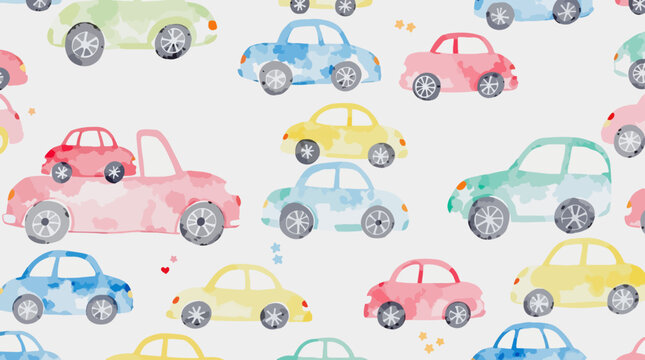 seamless pattern with cars