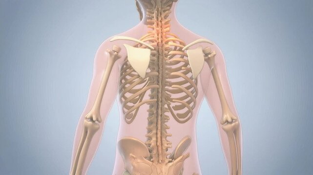 Understanding the human body skeleton structure and organ placement in the torso and pelvis from various views